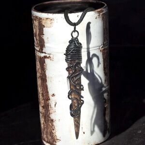 5 For $25💫Alternative Biker Coco Stick Pendant Necklace
